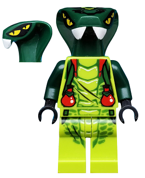 Lego, Minifigure, Ninjago, Rise of the Snakes, Spitta - Red Vials, NJO058