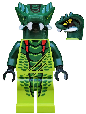 Lego, Minifigure, Ninjago, Rise of the Snakes, Lizaru, NJO068