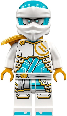 Lego, Minifigure, Ninjago, Zane - Dragons Rising, Tunic with Large Armor Plates, Head Wrap, Shoulder Pad, njo0859