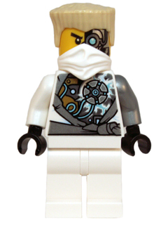 Lego, Minifigure, Ninjago, Zane (Techno Robe), Rebooted, Battle Damage, njo085