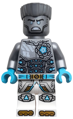 Lego, Minifigure, Ninjago, Zane - Dragons Rising, Flat Silver Torso, Angry, NJO0922