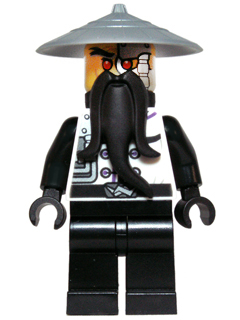 Lego, Minifigure, Ninjago, Rebooted, Wu Evil (Sensei Wu / Techno Wu), NJO095