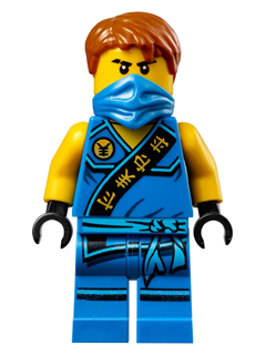 LEGO, Minifigure, Ninjago, Tournament of Elements, Jay, Sleeveless with Bandana, NJO0137