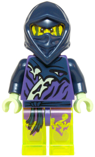 Lego, Minifigure, Ninjago, Ghost Ninja Hackler / Ghost Warrior Yokai (Scabbard), NJO144