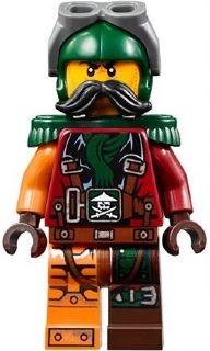 Lego, Minifigure, Ninjago, Flintlocke - Epaulettes, NJO197