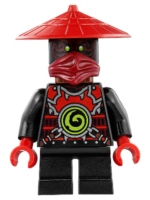 Lego, Minifigure, Ninjago, Day of the Departed, Stone Army Scout - Red Face, NJO264