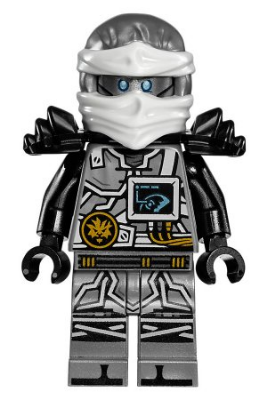 Lego, Minifigure, Ninjago, The Hands of Time, Zane, Black Armor, NJO285