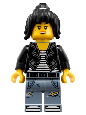 Lego, Minifigure, Ninjago, Nya - Leather Jacket and Jeans High School Outfit, NJO355