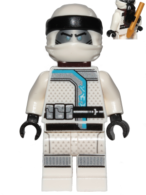 Lego, Minifigure, Ninjago, Sons of Garmadon, Zane Clip and Harpoon on Back Njo471