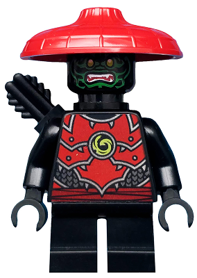 Lego, Minifigure, Ninjago, Legacy, Stone Army Scout, Green Face, NJO500
