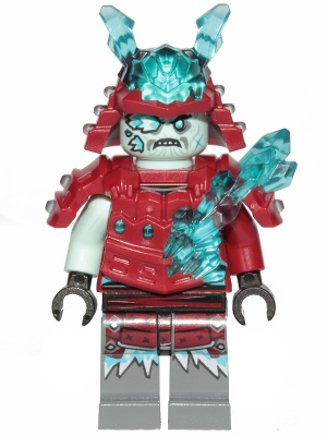 Lego, Minifigure, Ninjago, Secrets of the Forbidden Spinjitzu, Blizzard Warrior / Samurai, NJO518