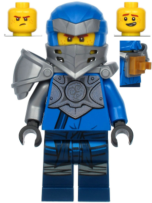 Lego, Minifigure, Ninjago, Master of the Mountain, Jay Hero - Clip on Back, NJO601