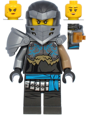 Lego, Minifigure, Ninjago, Master of the Mountain, Nya Hero - Clip on Back, NJO604