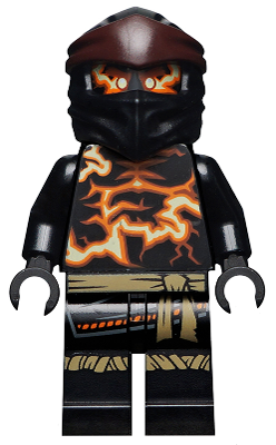 Lego, Minifigure, Ninjago, Master of the Mountain, Cole, Spinjitzu Burst, NJO612