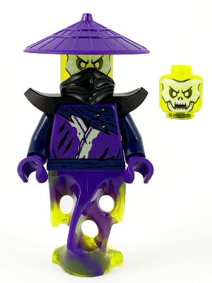Lego, Minifigure, Ninjago, Ghost - Legacy, Shoulder Armor, Conical Hat, Skull Face, njo646