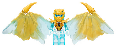 Lego, Minifigure, Ninjago, Crystalized, Zane Golden Dragon, NJO770