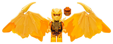 Lego, Minifigure, Ninjago, Crystalized, Cole Golden Dragon, NJO781