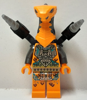 Lego, Minifigure, Ninjago, Core, Cobra Mechanic - Breastplate Torso, Neck Bracket with Drills, njo789