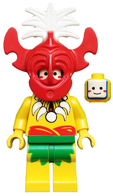 Lego, Minifigure, Pirates, Pirates I, Islanders, Islander, King Kahuka, PI068