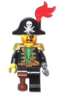 Lego, Minifigure, Pirates III, Pirate Captain, PI148