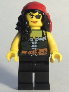 Lego, Minifigure, Pirates, Pirate Chess Queen, PI172