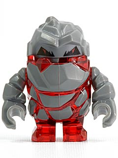 Lego, Minifigure, Rock Monster - Meltrox (Trans-Red), PM003