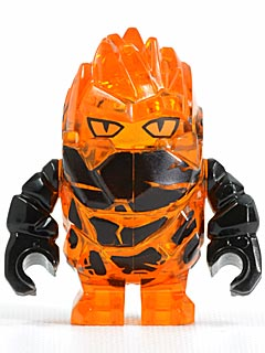 Lego, Minifigure, Rock Monster - Firax (Trans-Orange), PM025