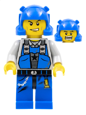Lego, Minifigure, Power Miners, Power Miner- Doc, PM033
