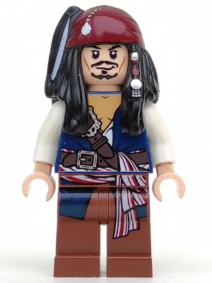 Lego, Minifigure, Pirates of the Caribbean, Captain Jack Sparrow, POC001