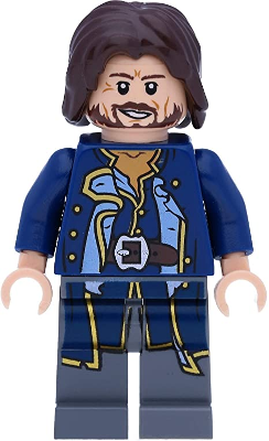 Lego, Minifigure, Pirates of the Caribbean, Admiral Norrington, POC005