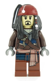 Lego, Minifigure, Pirates of the Caribbean, Captain Jack Sparrow Voodoo, POC029