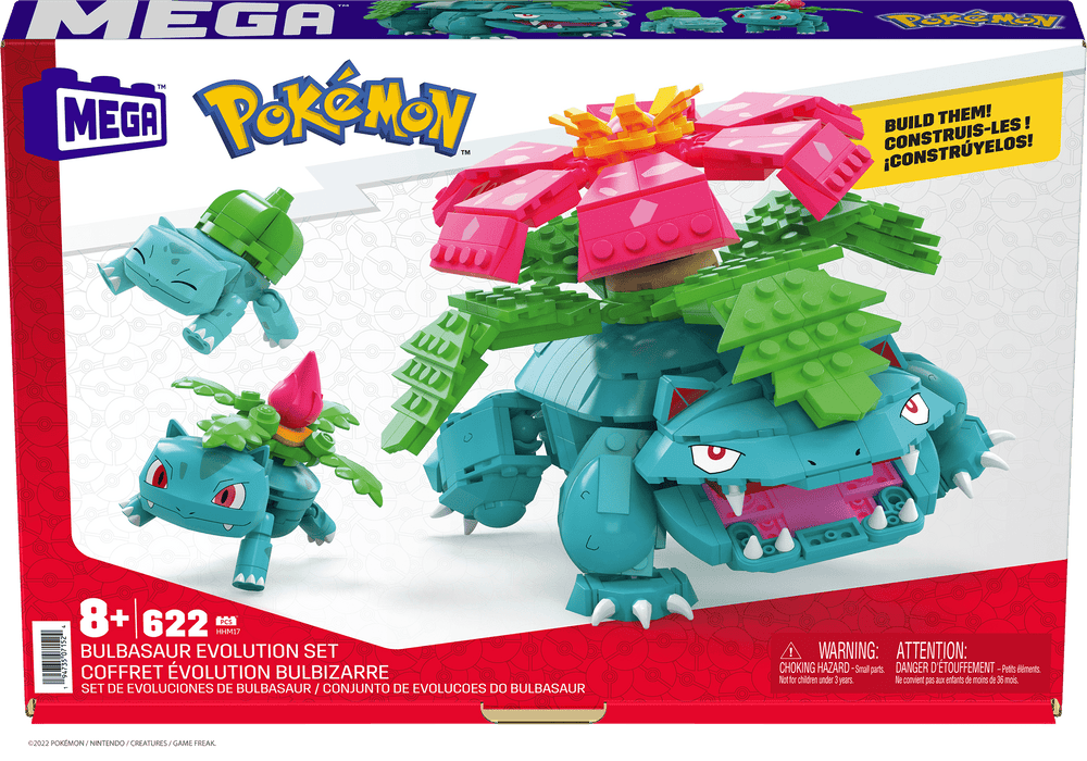 Mega Block, Set, Sealed, Pokémon, Bulbasaur evolution set,  HHM17