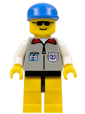 Lego, Minifigure, Town, Classic Town, Coast Guard, Coast Guard 1, Yellow Legs, Blue Cap, RES001
