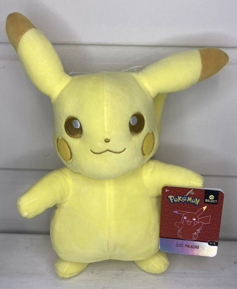 2020 Pokemon Shiny Pikachu Select Plush 8" Wicked Cool Toys HTF