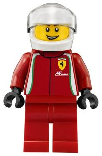 Lego, Minifigure, Speed Champions, Ferrari 458 Italia GT2 Driver, SC007