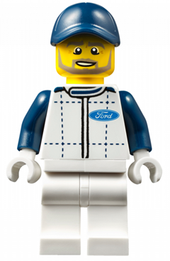 Lego, Minifigure, Speed Champions, Ford Race Marshal, SC039