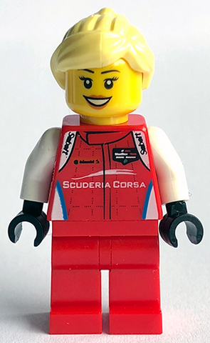 Lego, Minifigure, Speed Champions, Ferrari 488 GT3 "Scuderia Corsa" Driver, SC056