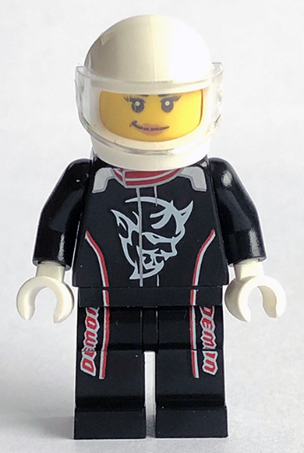 Lego, Minifigure, Speed Champions, 2018 Dodge Challenger SRT Demon Driver, SC076