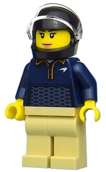 Lego, Minifigure, Speed Champions, McLaren Elva Driver, SC086