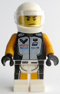 Lego, Minifigure, Speed Champions, Chevrolet Corvette C8.R Driver, SC088