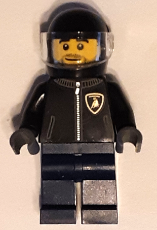 Lego, Minifigure, Speed Champions, Lamborghini Countach Driver, SC095