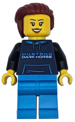 Lego, Minifigure, Speed Champions, Ford Mustang Dark Horse Driver, sc114