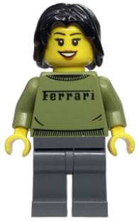 Lego, Minifigure, Speed Champions, Ferrari F40 Driver, sc121