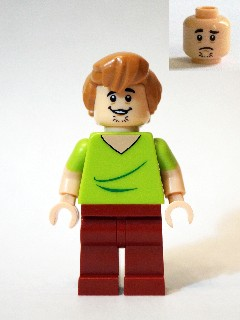 Lego, Minifigure, Scooby-Doo, Shaggy Rogers, Open Mouth Grin, SCD003