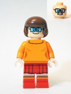 Lego, Minifigure, Scooby-Doo, Velma Dinkley, SCD005