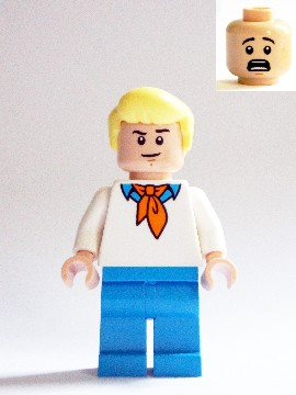 Lego, Minifigure, Scooby-Doo, Fred Jones, SCD008