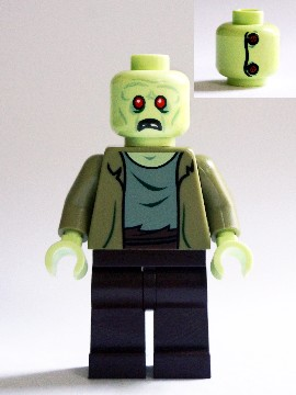 Lego, Minifigure, Scooby-Doo, Zombie / Zeke, SCD009