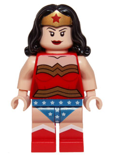 Lego, Minifigure, Super Heroes, Superman, Wonder Woman, SH0004