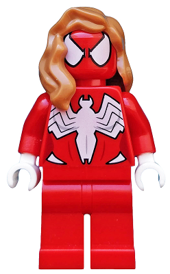 Lego, Minifigure, Marvel, Spider-Man, Spider-Girl - Red Outfit, Sh0273