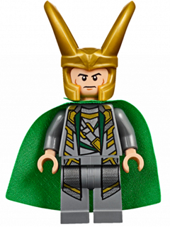 Lego, Minifigure, Super Heroes, Loki Starched Fabric Cape, SH0033a